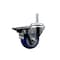 Service Caster 3 Inch Blue Polyurethane Wheel Swivel 58 Inch Threaded Stem Caster with Brake SCC SCC-TS20S314-PPUB-BLUE-PLB-58212 - alternate 1